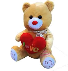 Oyuncak Pelus Ayi Kahve Buyuk Kalpli Love Kalp Yastikli Kargo Ucretsiz Oyuncak Pelus Ayi