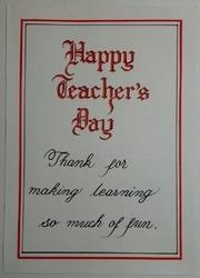 Handmade teachers day card making idea. Handmade Rectangular Teacher Day Cards Size A5 And A4 Rs 150 Piece Id 16321196391