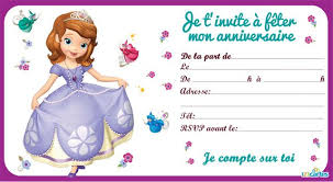 Invitation Princesse Sofia 123 Cartes Anniversaire Princesse Sofia Invitation Anniversaire Anniversaire Princesse