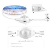 Waterproof 2835 Led Strip with 110V 220V To 12V EU US Power Adapter Plug  Pir Motion Sensor Switch ruban led Under Cabinet Light - AliExpress