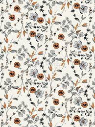 How to credit on printed materials? Orange Flower Pattern Iphone Case Cover By Alja Horvat Floral Prints Pattern Fall Wallpaper Cute Patterns Wallpaper