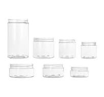 4 oz Wide Mouth PET Jars - Clear