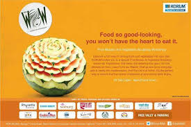 Events In Thane Korum Women On Wednesdays Fruit Mosaic And Vegetable Sculpting Workshop On 19 February 2014 At Korum Mall Thane Vegetables Food Mosaic