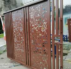 Gambar model pagar rumah minimalis 2019 terbaru. Pagar Flat Cutting Ukir Dekorasi Rumah 813729832
