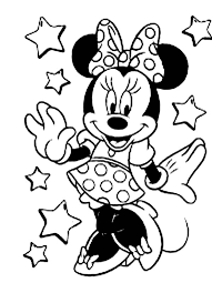 The minnie mouse coloring pages are a great way to relieve stress and create something beautiful. Cute Minnie Mouse In Mickey Mouse Clubhouse Coloring Page Kids Coloring Home