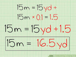 How To Convert Meters To Yards 10 Steps With Pictures