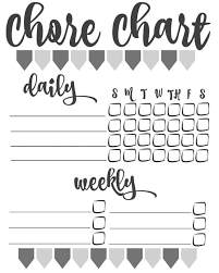 diy printable chore chart inspiration for moms