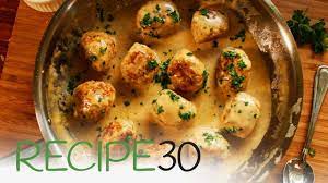 Swedish meatballs made with ground beef and pork are gently spiced, baked, and i decided to hold off adding the chicken broth and i'm glad i did as the texture and consistency was just right without it. Forget Ikea Try These Swedish Chicken Meatballs In A Mustard Cream Sauce Youtube