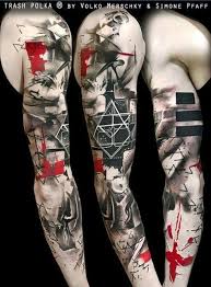Trash Polka By Volko Merschky Trash Polka Tattoo Trash Polka Trash Polka Tattoo Designs