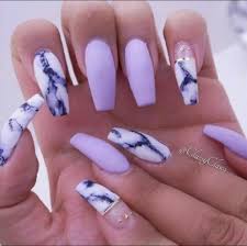 See more ideas about lilac nails, nails, nail designs. Pinky Purple Gold Coffin And Acrylics Image 7183639 On Favim Com