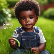 A lil fella and his caterpillar 🐛