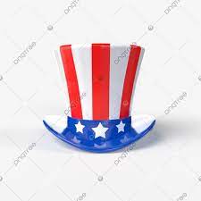 Bright Glossy Hat In The Color Of The Usa Flag Isolated On A Transparent Background Patriot Stars Balloon Png Transparent Clipart Image And Psd File For Free Independence Day Fireworks Us
