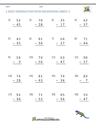 Get the kids to solve these worksheets again and again so that they can master solving the math equations. 2 Digit Subtraction With Regrouping Worksheets