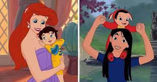 Artista Transforma A Princesas Disney En Hermosas Y Carinosas Madres Princesas Princesas Disney Princesa Disney Bebe