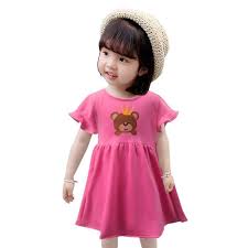 Dengan desain modern serta model terbaru. Jual Two Mix Dress Anak Bahan Kaos Katun Baju Anak Perempuan Motif Beruang Lucu Usia 2 8 Tahun 4145 Murah Mei 2021 Blibli