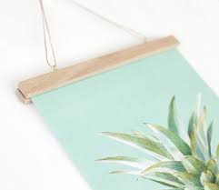 Make Your Own Poster Hanger Great Way To Display Art Without A Frame Poster Hanger Diy Poster Diy Hanger Crafts