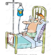 Royalty Free Clipart Of A Sick Hospital Patient In A Bed A Fish In His Iv Container Description From Wackyclipart Medical Clip Art Clip Art Cartoon Clip Art