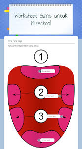 Akan tetapi, tahukah anda penyebab lidah mati rasa? Worksheet Sains Untuk Preschool Interactive Worksheet By Aqilah Abu Wizer Me