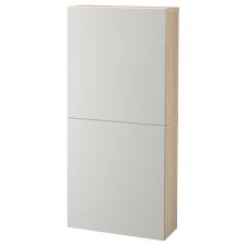 Besta Szafka Sc 2 Drzwi Dab Bejcowany Na Bialo Selsviken Polysk Biel Ikea Wandschrank Ikea Wandschrank Ikea