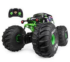 Monster Jam Official Mega Grave Digger All Terrain Remote Control Monster Truck With Lights 1 6 Scale Walmart Com Monster Jam Monster Trucks Remote Control Trucks