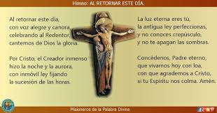 Misioneros De La Palabra Divina Himno Laudes Al Retornar Este Dia Himnos Padre Eterno Tiempo Ordinario