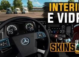 Skin Template Do Interior E Vidros Do Mb Actros Mp4 Gts 2 Imagens De Caminhao Interior Do Caminhao Caminhao Pesado