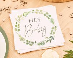 Baby Shower Napkin Etsy