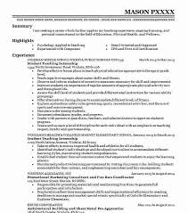 Student Teaching Internship Resume Example Lake Elementary School Luckey Ohio