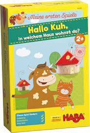 Spielhaus villa holz veranda kinderspielhaus gartenhaus kinder haus garten. Haba 301855 Meine Ersten Spiele Hallo Kuh In Welchem Haus Wohnst Du