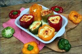 Poivrons Farcis Au Fromage Happy Papilles Recette Poivrons Farcis Recette Poivron Farci Poivrons Farcis Au Fromage