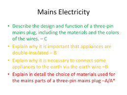 This tutorial explains the wires in a uk mains electricity plug, including the location of the fuse and cable grip. Mains Electricity Teaching Resources