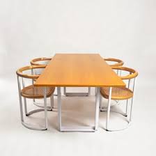 Most people buy their table and chairs together because they like the look they see. Lot Art Tito Agnoli Ycami Dining Room Chair Dining Table 5