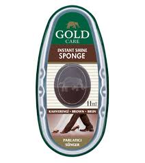 Instant Shine Sponge with Depot - Gold Care Shoe Care Products