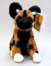 African Wild Dog Bean Bag Stuffed Animal 10 Inches Soft F4327 B353 Dog Bean Bag Wild Dogs African Wild Dog
