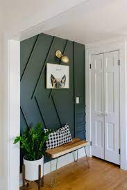 An Entryway Makeover Features A Modern Diy Accent Wall Susan Kuc Of Tiny House Giant Life Gives Her Craftsman Bungalow Ent House Interior Home House Design