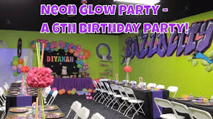 Who wouldn't love a neon themed birthday party?! Neon Party Glow In The Dark Party For 6th Birthday Party Fun With Mama