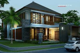 Desain rumah ini terinspirasi dari gaya arsitektur tradisional dari indonesia. Desain Rumah Tropis Modern House Design Minimalist House Design Ranch House Exterior