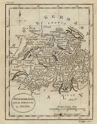 Switzerland, with its subjects & Allies, an antique map of Switzerland by Thomas  Conder from 1790