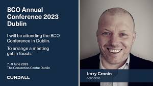 I'm excited to be attending the BCO event in Dublin this week.