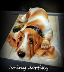 So Cute The Baset Cake By Ivciny Dortiky Dog Cakes Puppy Cake Puppy Dog Cakes