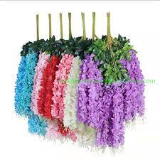 Size:length about 110cm / 36 inch , weight: China High Quality Silk Flower 110cm Artificial Wisteria Flower For Wedding Decoration China Artificial Wisteria Flower And Artificial Flower Price
