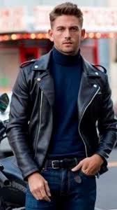 Mens Leather And Fabric Jackets Olive Green Bomber Jacket Mens Moda Para Hombres Grandes Combinar Ropa Hombre Estilo De Ropa Hombre