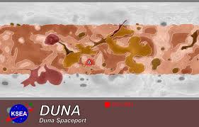 Year 6 Day 281 Duna Spaceport Lander Readied Kerbal States Kerbin Space Exploration Administration Up close, it is mint green in appearance with what seem to be icy buttes, large hills, and frozen lakes. year 6 day 281 duna spaceport lander