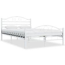 Betten gibt es bei ikea in vielen verschiedenen größen. Vidaxl Bettgestell Weiss Metall 120x200 Cm Kaufland De