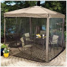 Wilson Fisher Offset 8 5 Square Umbrella With Netting Patio Patio Umbrellas Gazebo Tent