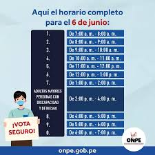 Habilitar a las oficinas consulares a acogerse a un horario diferenciado de la jornada electoral para las elecciones generales 2021 en el extranjero. Onpe Nuevos Horarios Para La Segunda Vuelta De Las Elecciones Presidenciales 2021 En El Peru