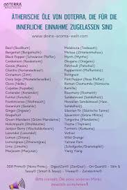 Für eine innerliche anwendung von teebaumöl finden sich keine empfehlungen. Doterra Liste Atherische Ole Fur Die Innerliche Einnahme Doterra Atherische Ole Ole Atherische Ole