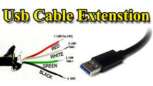 These have different colors that indicate what their uses are. Usb Cable Extension Different Wire Color Youtube