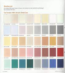 Katalog warna dan harga cat tembok avitex 2018. Weathercoat 1 Warna Papan Warna Warna Dinding