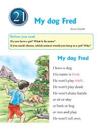 Literature Grade 1 Poetry My Dog Fred Literature Grade 1 Reading 1st Grade Writing